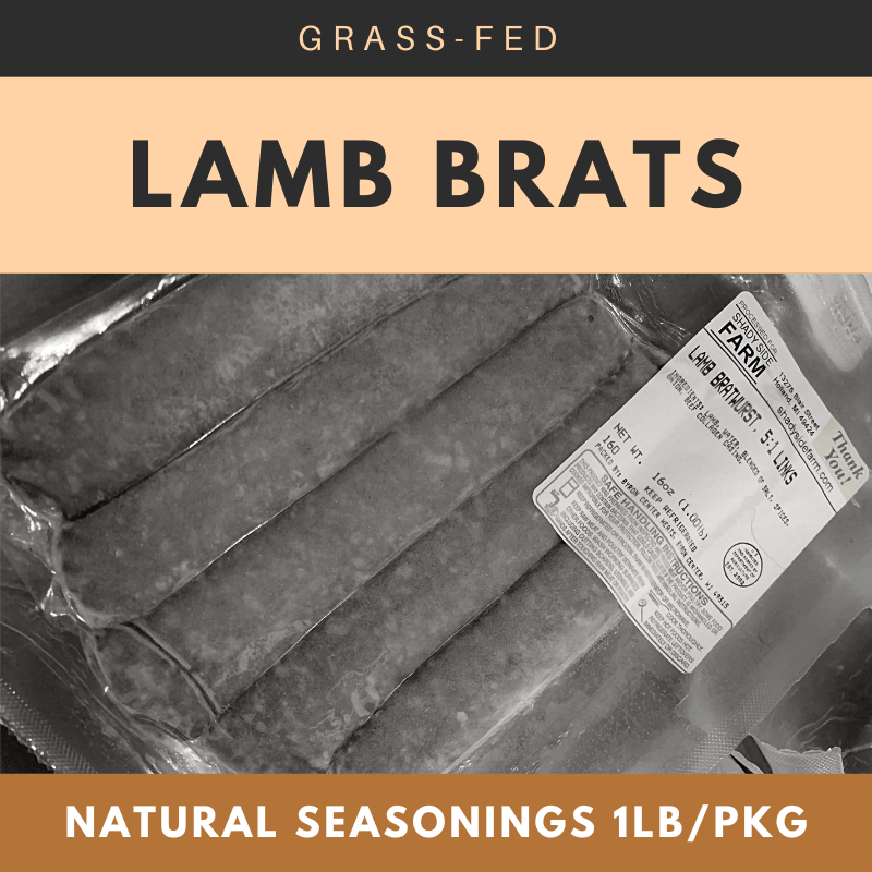 Lamb Bratwurst | Grass-fed Lamb | Shady Side Farm