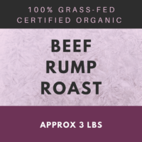100% Grass-fed Beef Rump Roast (Local Sales Only)