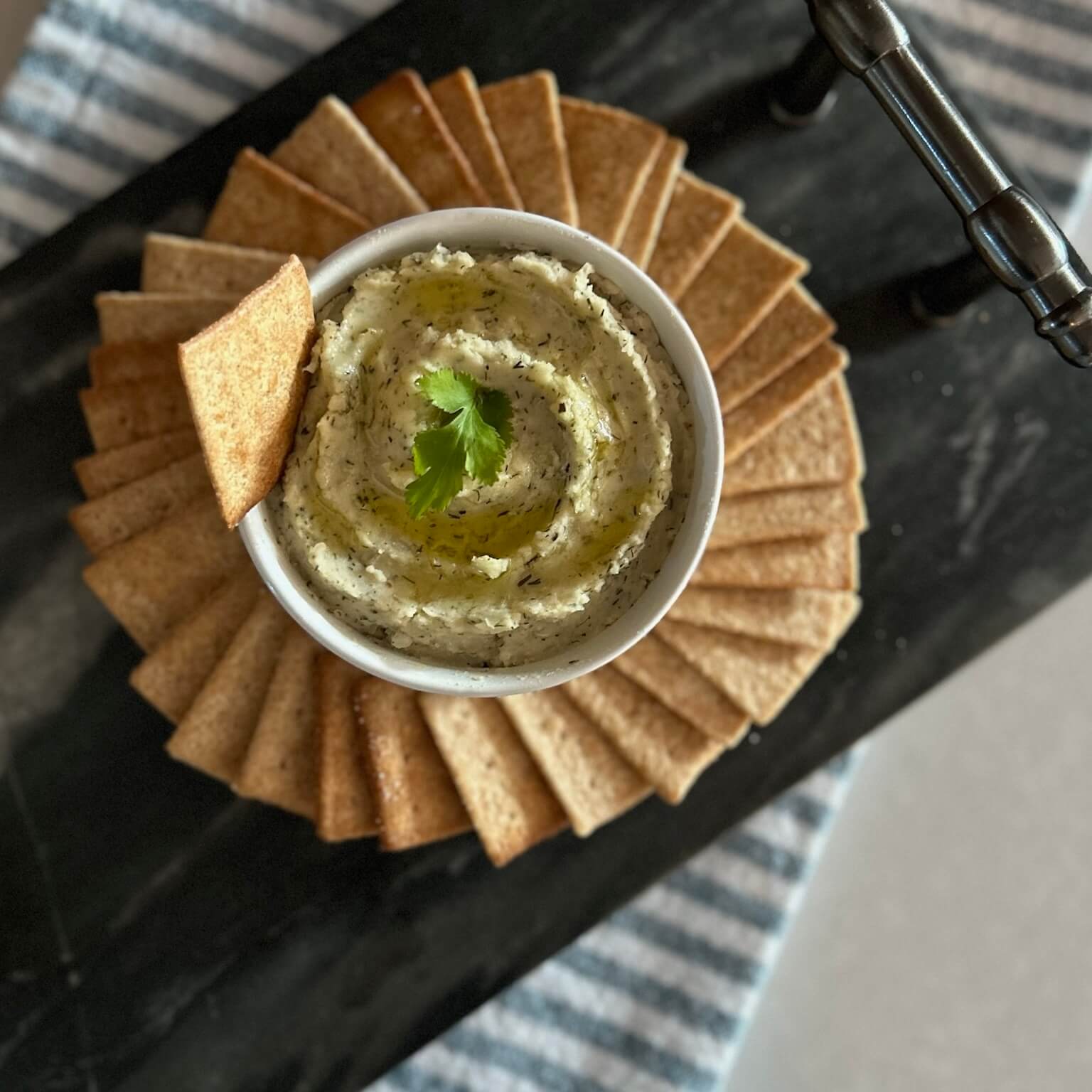 Garlic Dill Marrow Bean Dip
