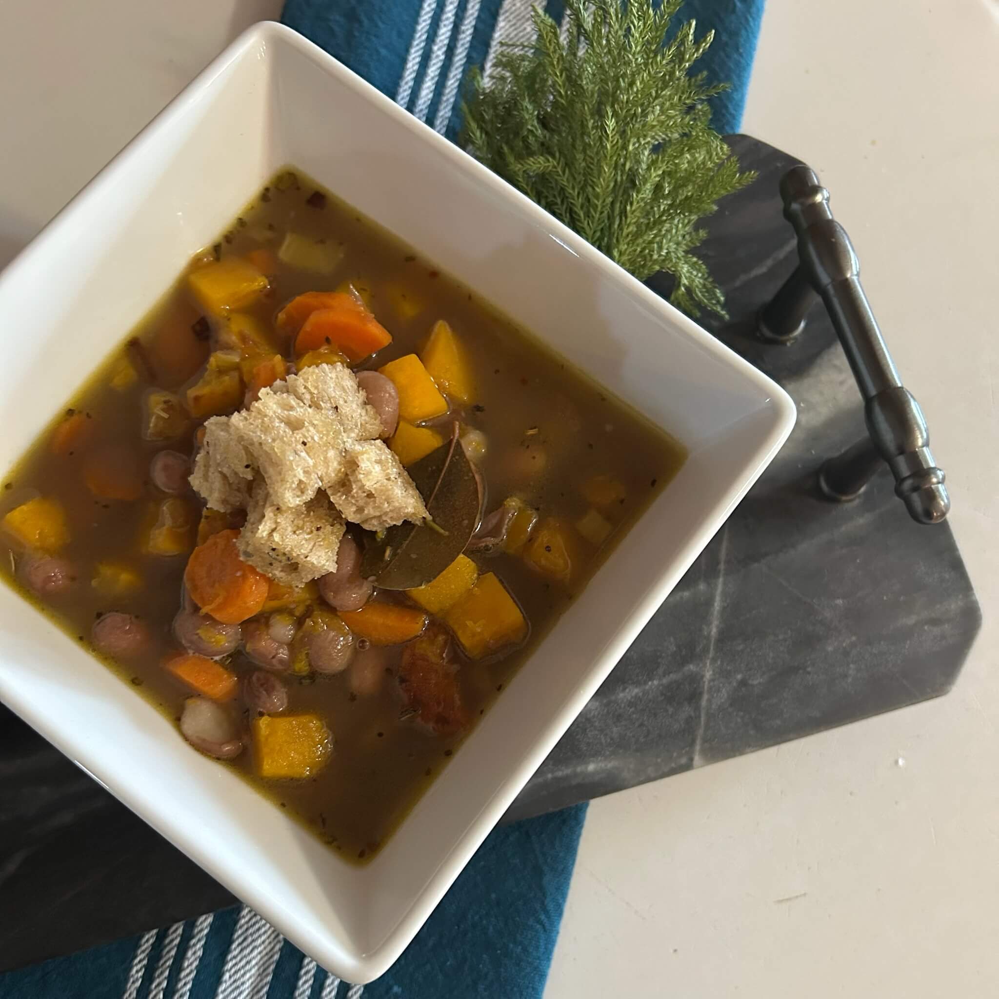 Butternut Squash Bean Soup | Shady Side Farm | Organic Dry Beans