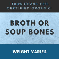 Broth or Soup Bones | Certified Organic Grass-fed Beef | Shady Side Farm